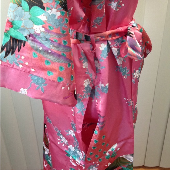 Bottoms out gal Intimates & Sleepwear Women Satin Kimono Robe Long